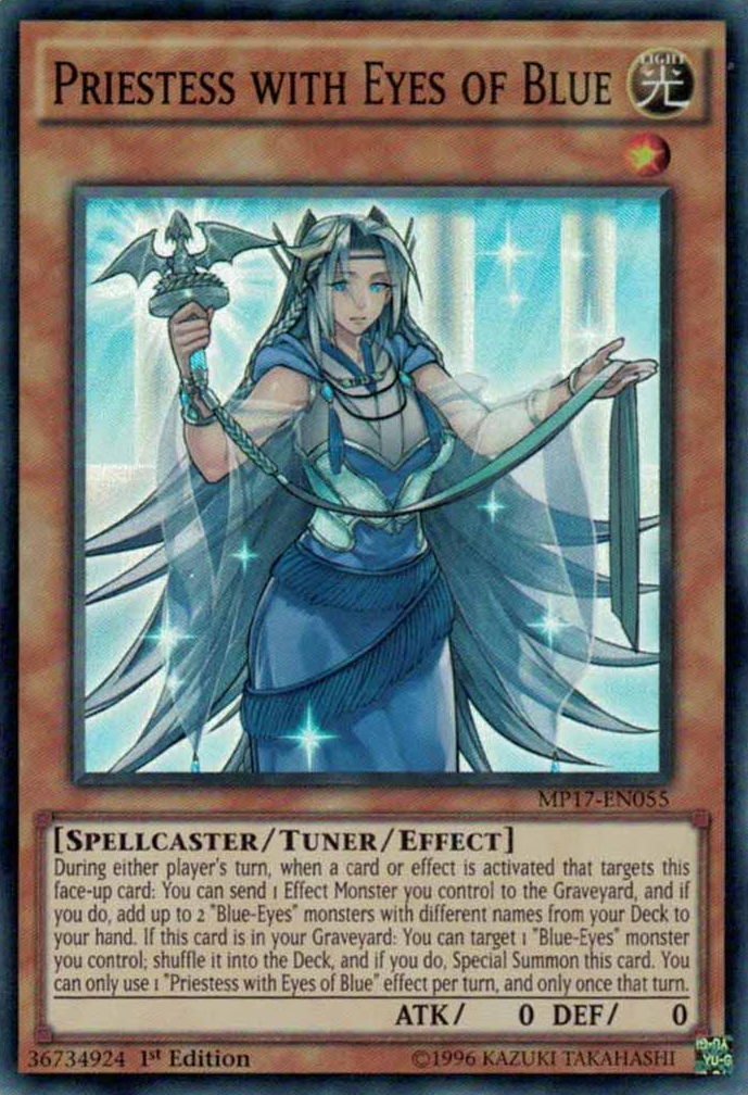 Priestess with Eyes of Blue [MP17-EN055] Super Rare | Gam3 Escape