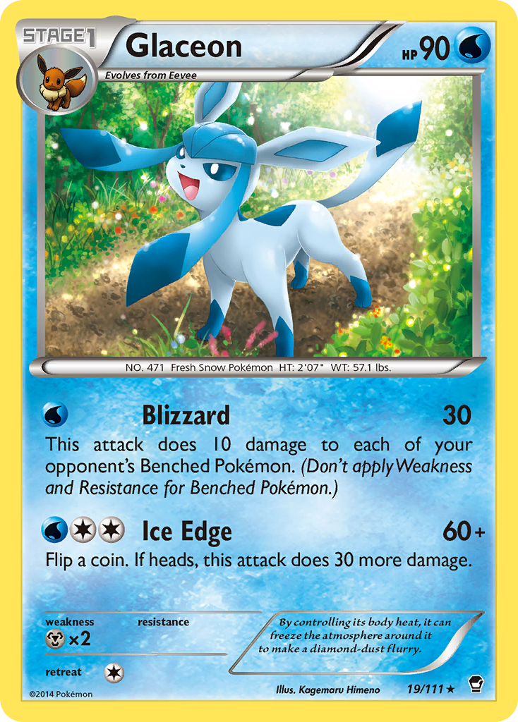 Glaceon (19/111) [XY: Furious Fists] | Gam3 Escape