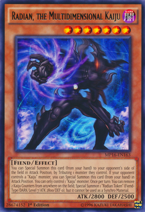 Radian, the Multidimensional Kaiju [MP16-EN163] Rare | Gam3 Escape