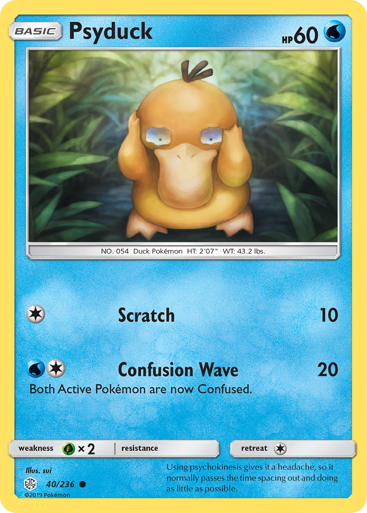 Psyduck (40/236) [Sun & Moon: Cosmic Eclipse] | Gam3 Escape