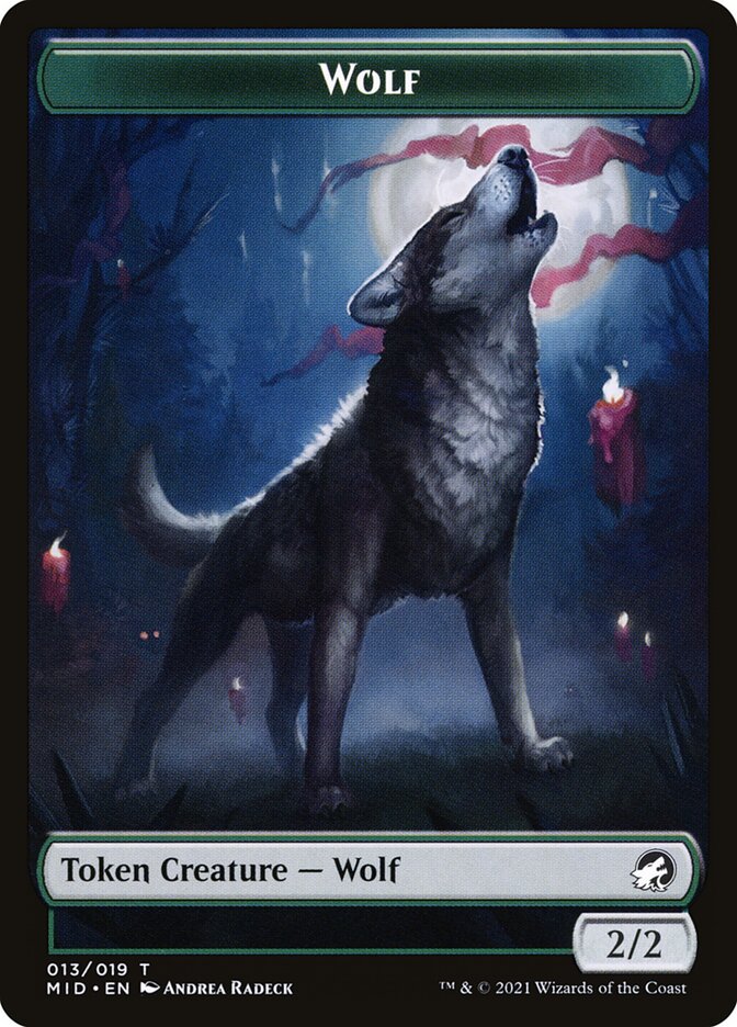 Wolf (013) // Clue (016) Double-sided Token [Challenger Decks 2022 Tokens] | Gam3 Escape