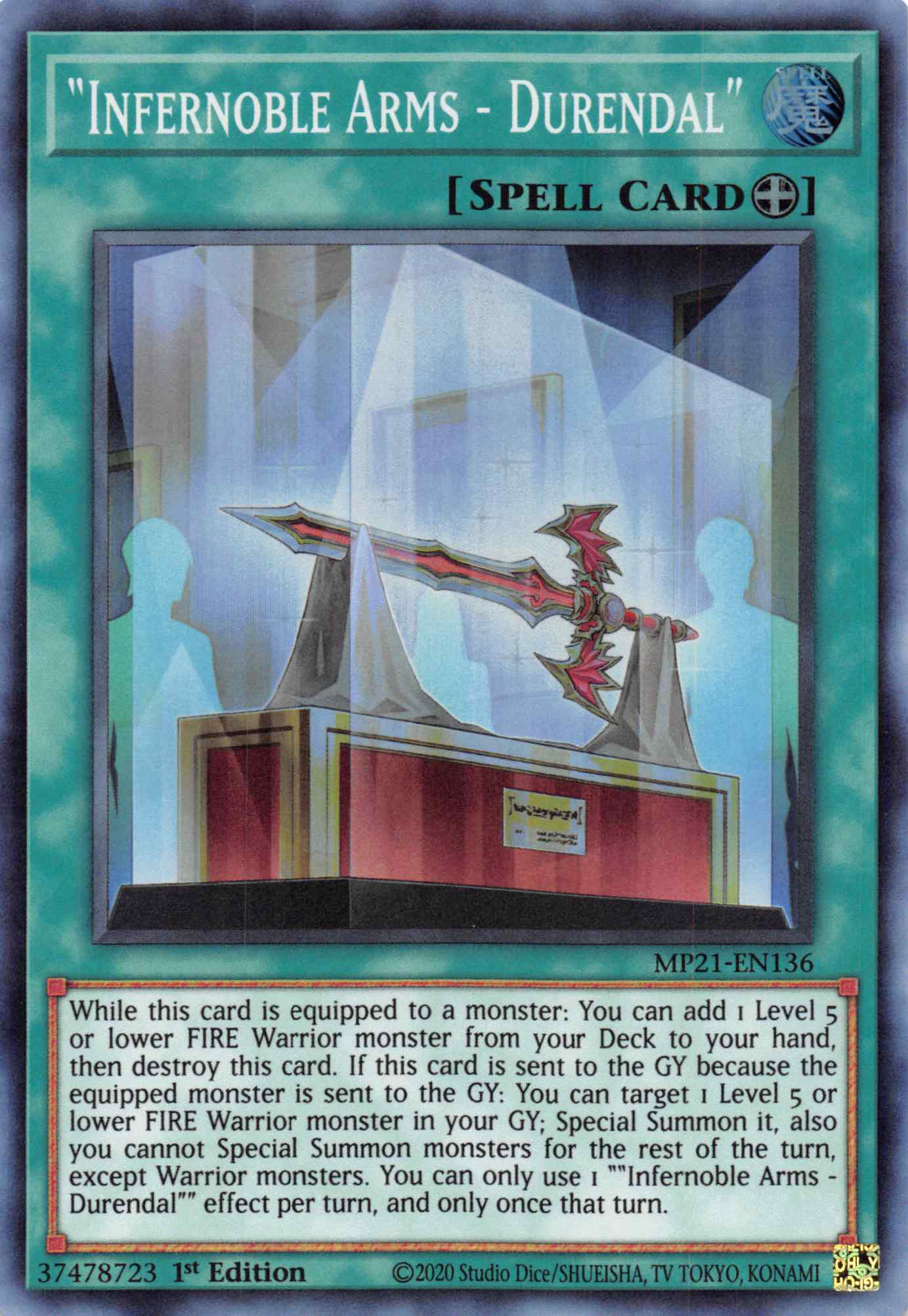 Infernoble Arms - Durendal [MP21-EN136] Super Rare | Gam3 Escape
