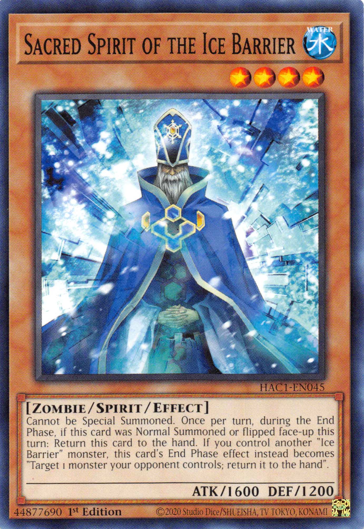 Sacred Spirit of the Ice Barrier (Duel Terminal) [HAC1-EN045] Parallel Rare | Gam3 Escape