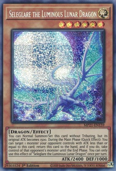 Seleglare the Luminous Lunar Dragon [MP21-EN159] Prismatic Secret Rare | Gam3 Escape