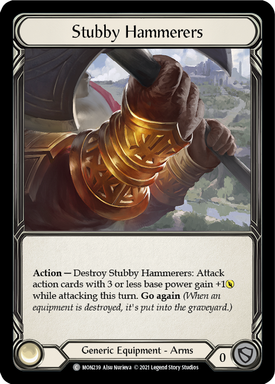 Stubby Hammerers (Cold Foil) [MON239-CF] 1st Edition Cold Foil | Gam3 Escape