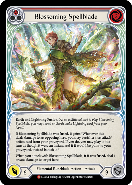 Blossoming Spellblade [ELE064] (Tales of Aria)  1st Edition Rainbow Foil | Gam3 Escape