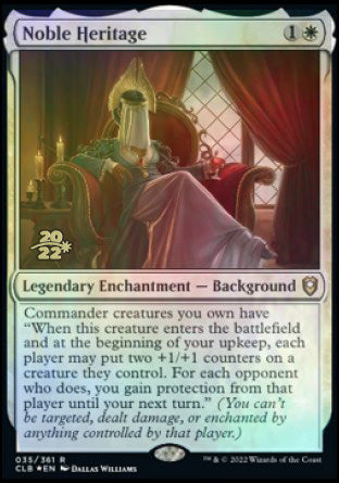 Noble Heritage [Commander Legends: Battle for Baldur's Gate Prerelease Promos] | Gam3 Escape