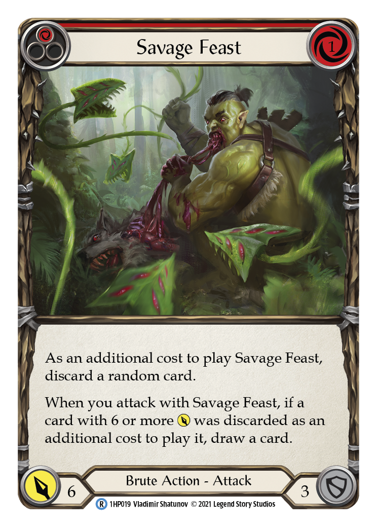 Savage Feast (Red) [1HP019] | Gam3 Escape