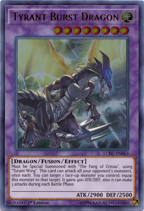 Tyrant Burst Dragon [LCKC-EN063] Ultra Rare | Gam3 Escape