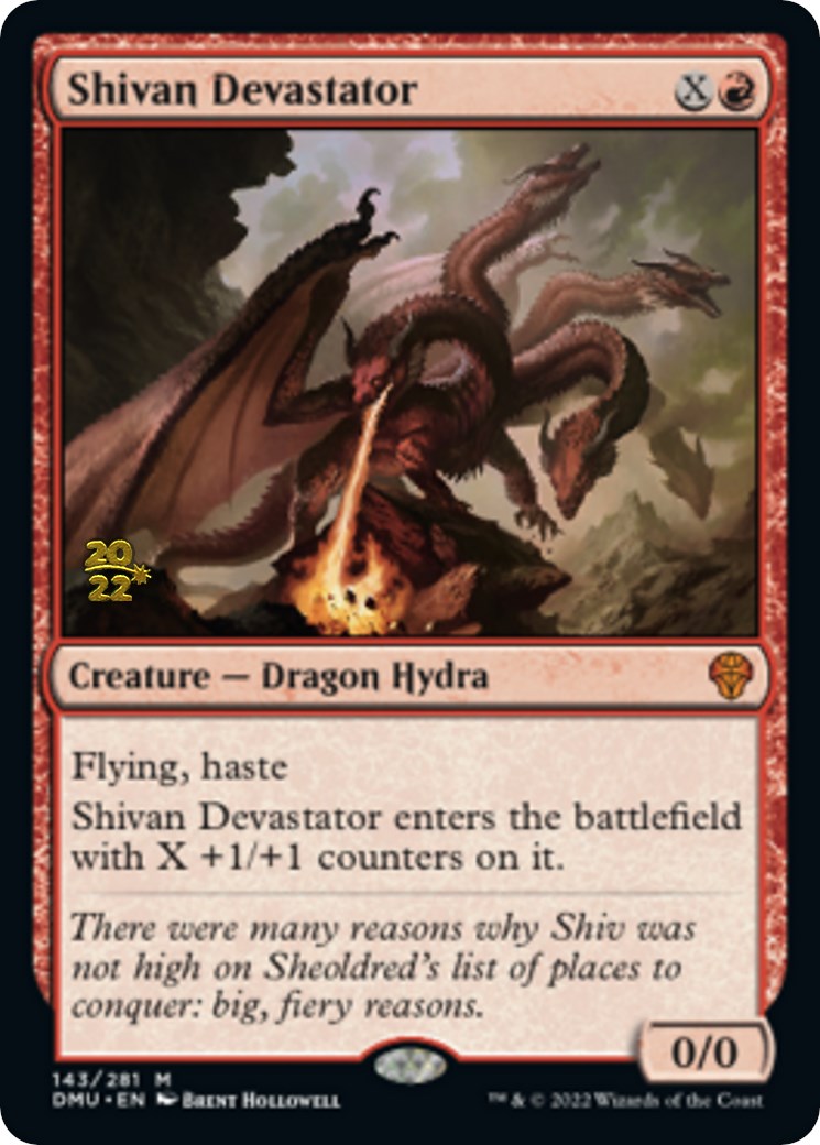 Shivan Devastator [Dominaria United Prerelease Promos] | Gam3 Escape