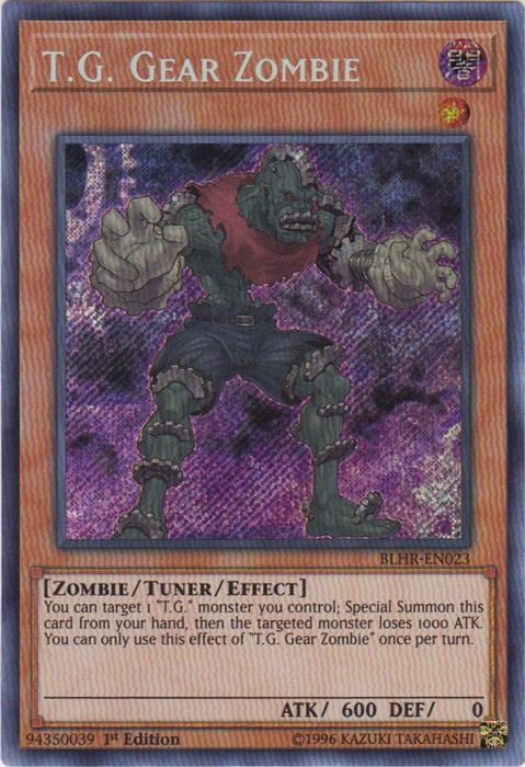 T.G. Gear Zombie [BLHR-EN023] Secret Rare | Gam3 Escape