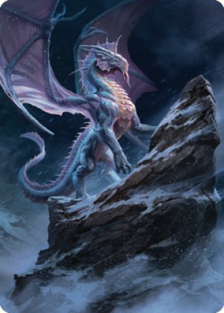 Ancient Silver Dragon Art Card (06) [Commander Legends: Battle for Baldur's Gate Art Series] | Gam3 Escape