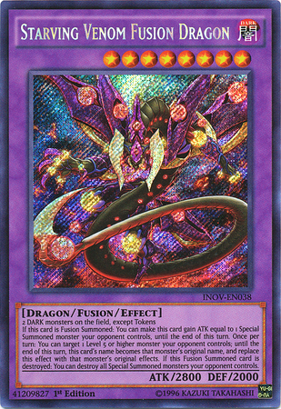 Starving Venom Fusion Dragon [INOV-EN038] Secret Rare | Gam3 Escape