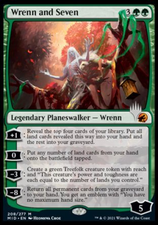 Wrenn and Seven (Promo Pack) [Innistrad: Midnight Hunt Promos] | Gam3 Escape