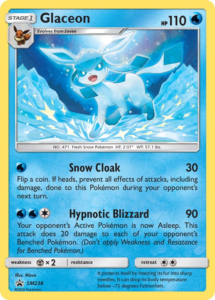 Glaceon (SM238) [Sun & Moon: Black Star Promos] | Gam3 Escape