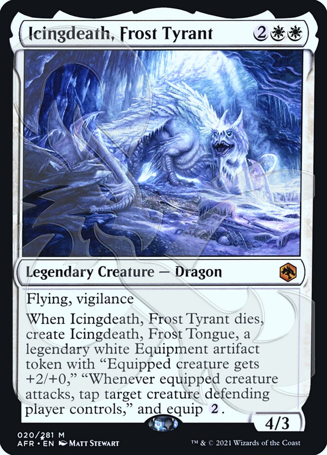 Icingdeath, Frost Tyrant (Ampersand Promo) [Dungeons & Dragons: Adventures in the Forgotten Realms Promos] | Gam3 Escape