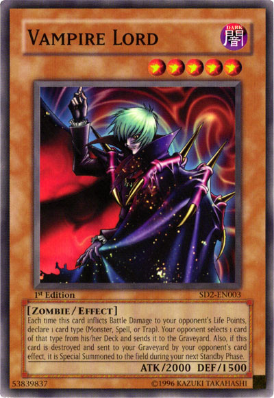 Vampire Lord [SD2-EN003] Common | Gam3 Escape