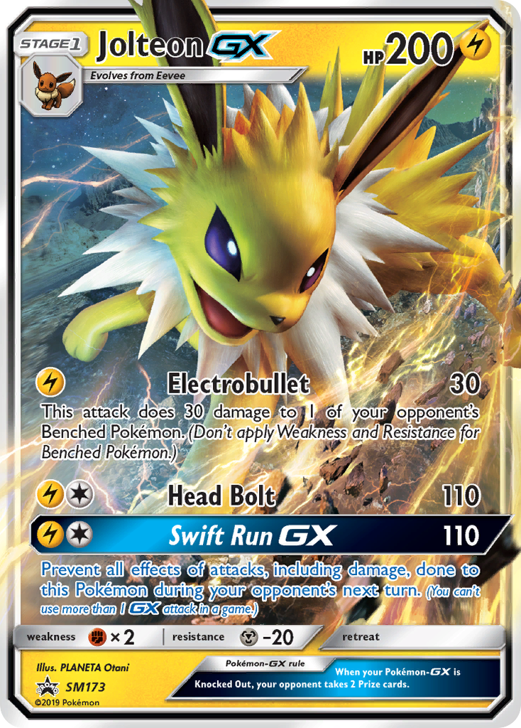 Jolteon GX (SM173) [Sun & Moon: Black Star Promos] | Gam3 Escape