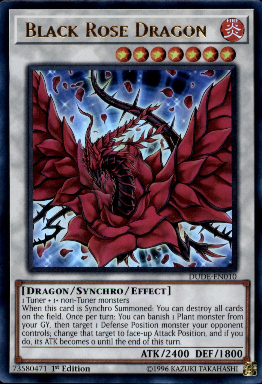 Black Rose Dragon [DUDE-EN010] Ultra Rare | Gam3 Escape