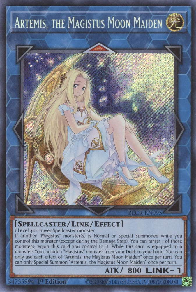 Artemis, the Magistus Moon Maiden [BLCR-EN095] Secret Rare | Gam3 Escape