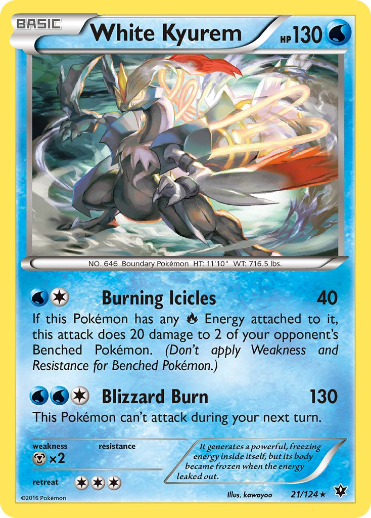 White Kyurem (21/124) (Theme Deck Exclusive) [XY: Fates Collide] | Gam3 Escape