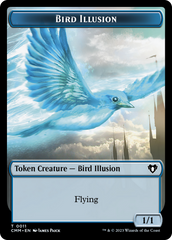Bird // Bird Illusion Double-Sided Token [Commander Masters Tokens] | Gam3 Escape