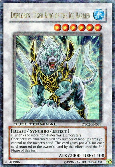 Dewloren, Tiger King of the Ice Barrier [DT02-EN033] Ultra Rare | Gam3 Escape