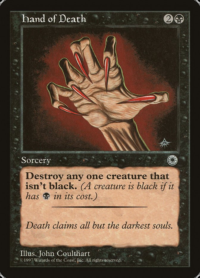 Hand of Death (With Creature Color Explanation) [Portal] | Gam3 Escape