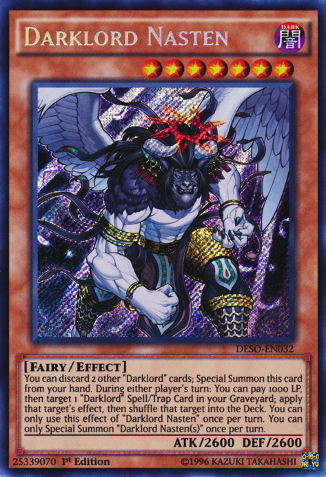 Darklord Nasten [DESO-EN032] Secret Rare | Gam3 Escape