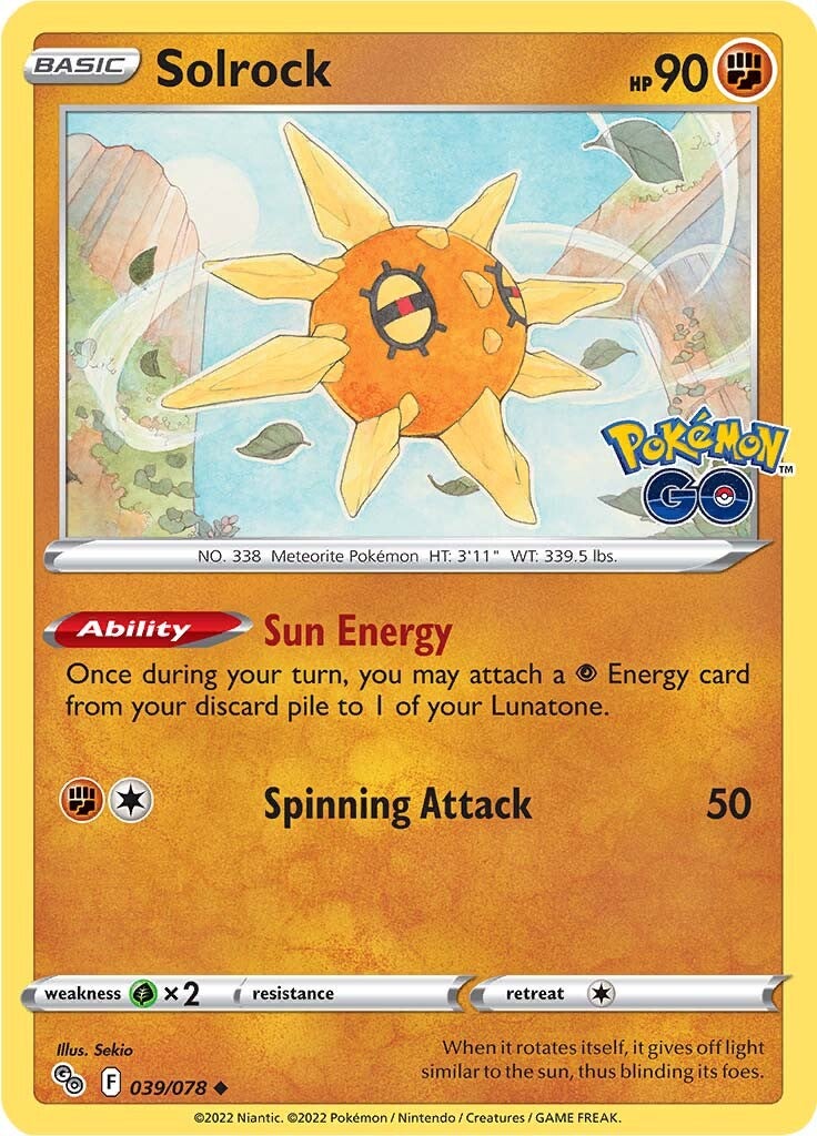 Solrock (039/078) [Pokémon GO] | Gam3 Escape