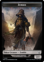 Warrior // Zombie Double-Sided Token [March of the Machine Tokens] | Gam3 Escape