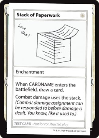 Stack of Paperwork (2021 Edition) [Mystery Booster Playtest Cards] | Gam3 Escape