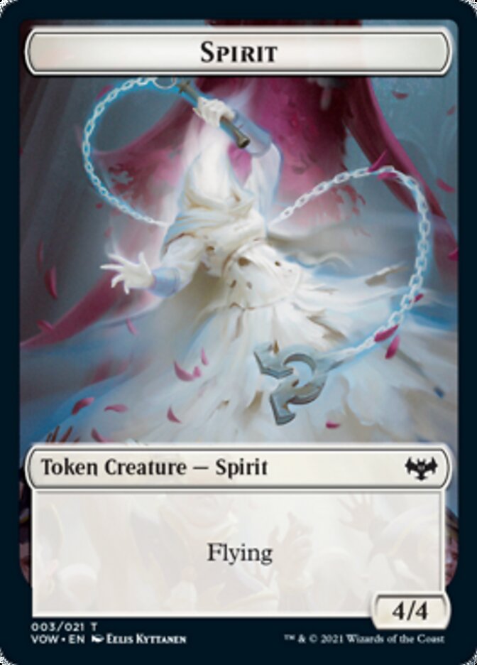 Spirit Token (003) [Innistrad: Crimson Vow Tokens] | Gam3 Escape