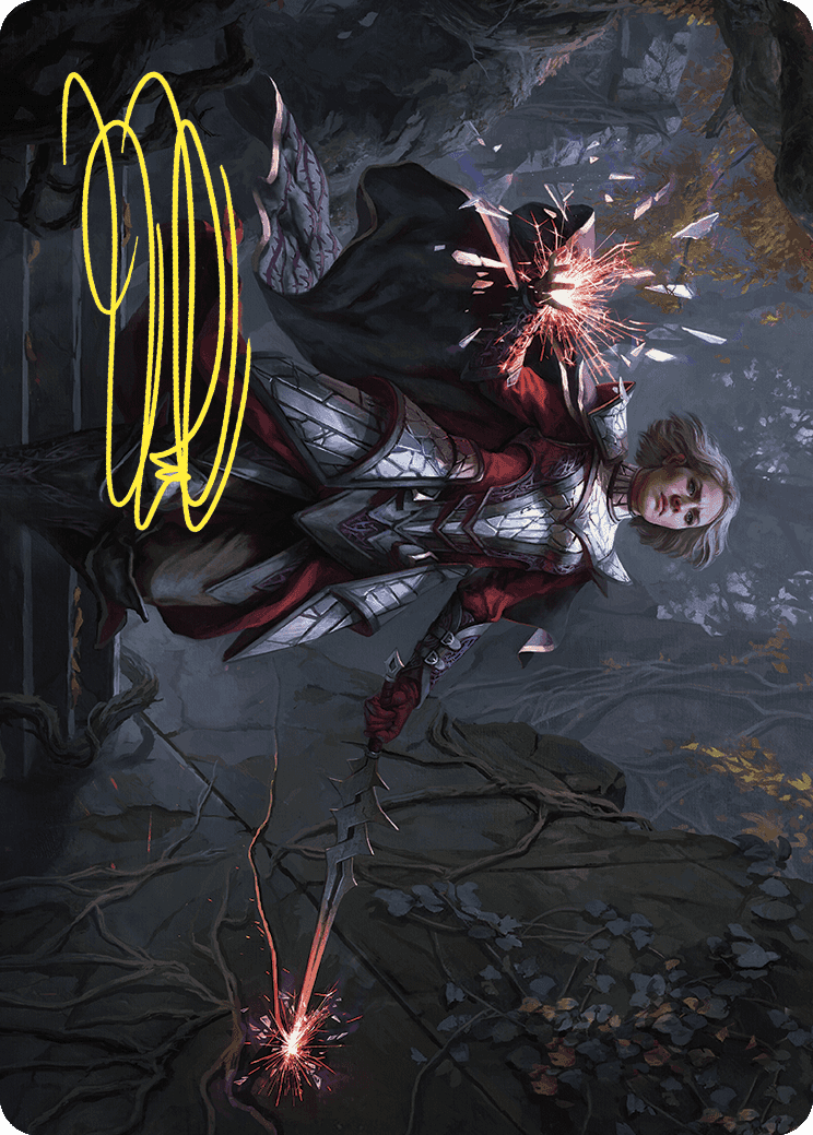 Rowan, Scion of War Art Card (31/81) (Gold-Stamped Signature) [Wilds of Eldraine Art Series] | Gam3 Escape