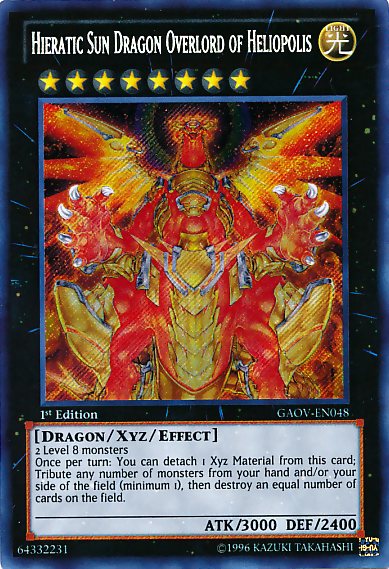 Hieratic Sun Dragon Overlord of Heliopolis [GAOV-EN048] Secret Rare | Gam3 Escape