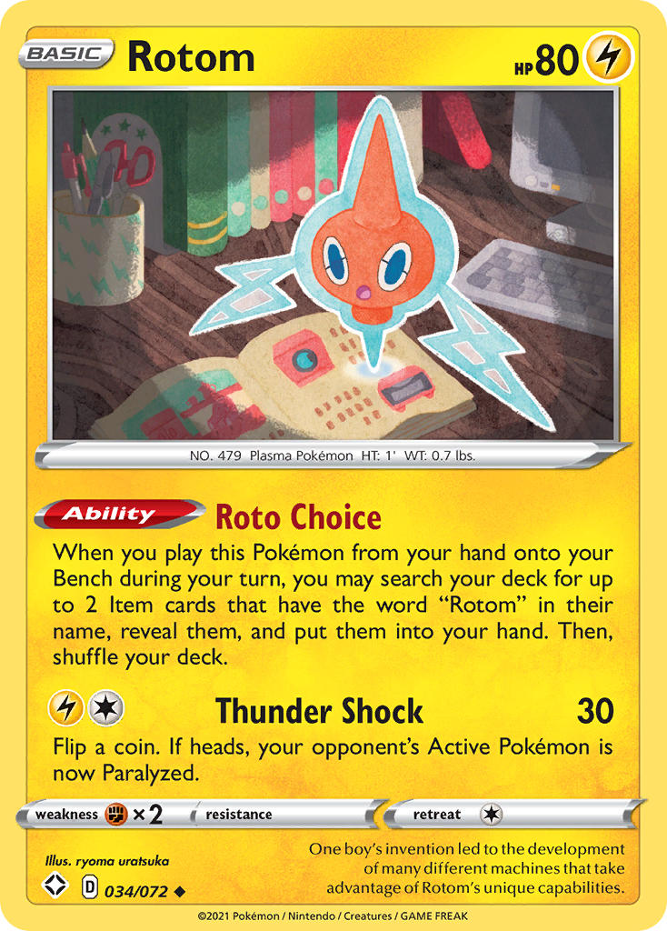 Rotom (034/072) [Sword & Shield: Shining Fates] | Gam3 Escape