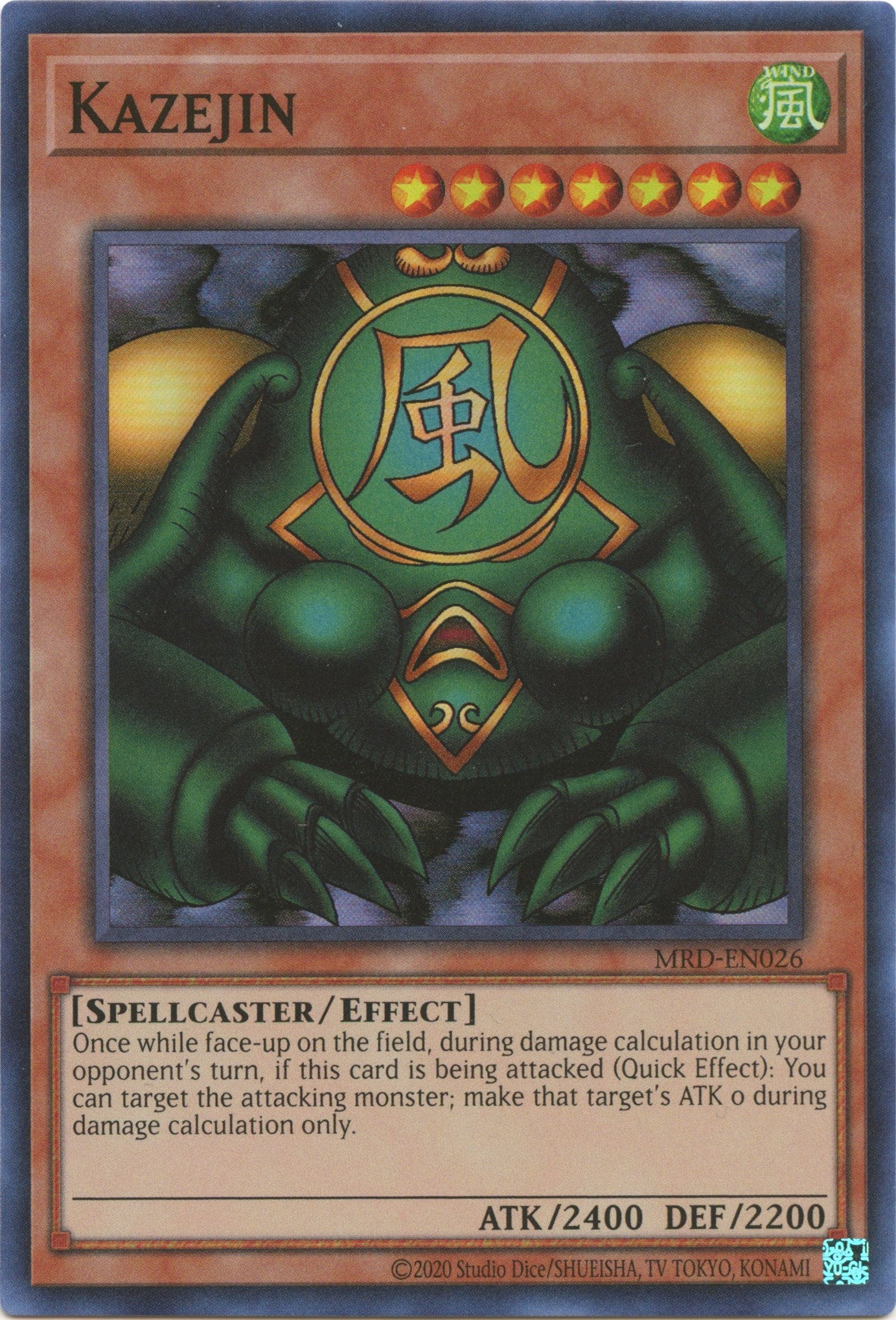 Kazejin (25th Anniversary) [MRD-EN026] Super Rare | Gam3 Escape