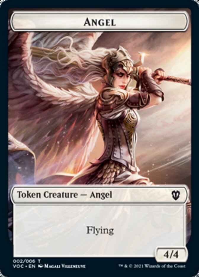 Angel // Clue Double-sided Token [Innistrad: Crimson Vow Commander Tokens] | Gam3 Escape