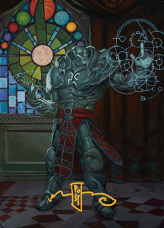 Karn, Living Legacy Art Card 2 (Gold-Stamped Signature) [Dominaria United Art Series] | Gam3 Escape