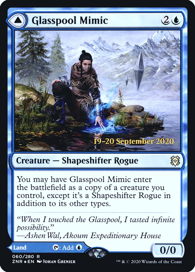 Glasspool Mimic // Glasspool Shore  [Zendikar Rising Prerelease Promos] | Gam3 Escape