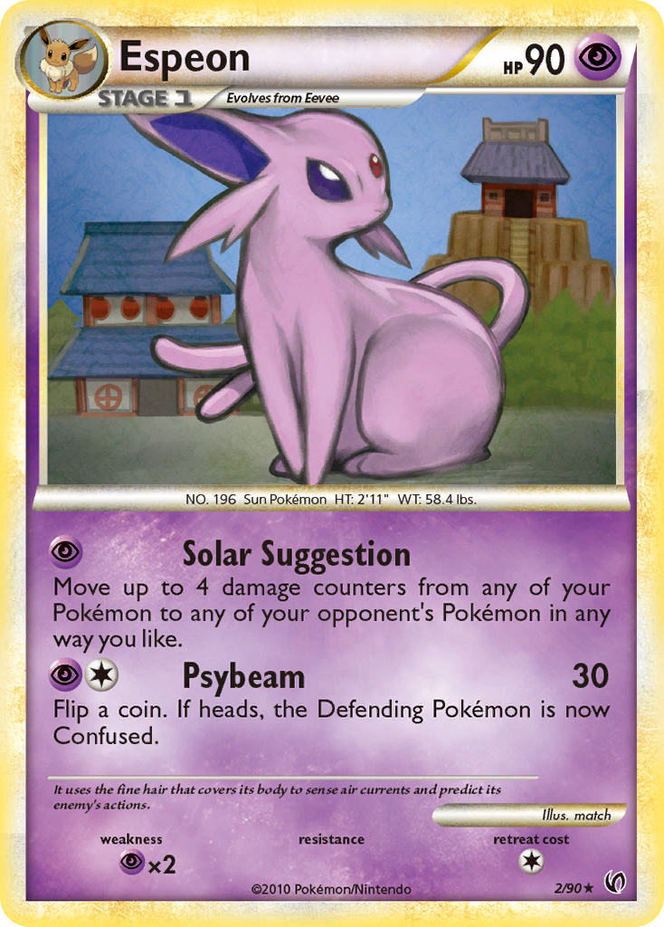 Espeon (2/90) [HeartGold & SoulSilver: Undaunted] | Gam3 Escape