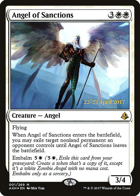 Angel of Sanctions [Amonkhet Promos] | Gam3 Escape