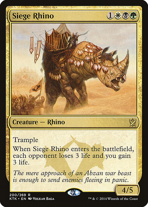 Siege Rhino [Khans of Tarkir] | Gam3 Escape