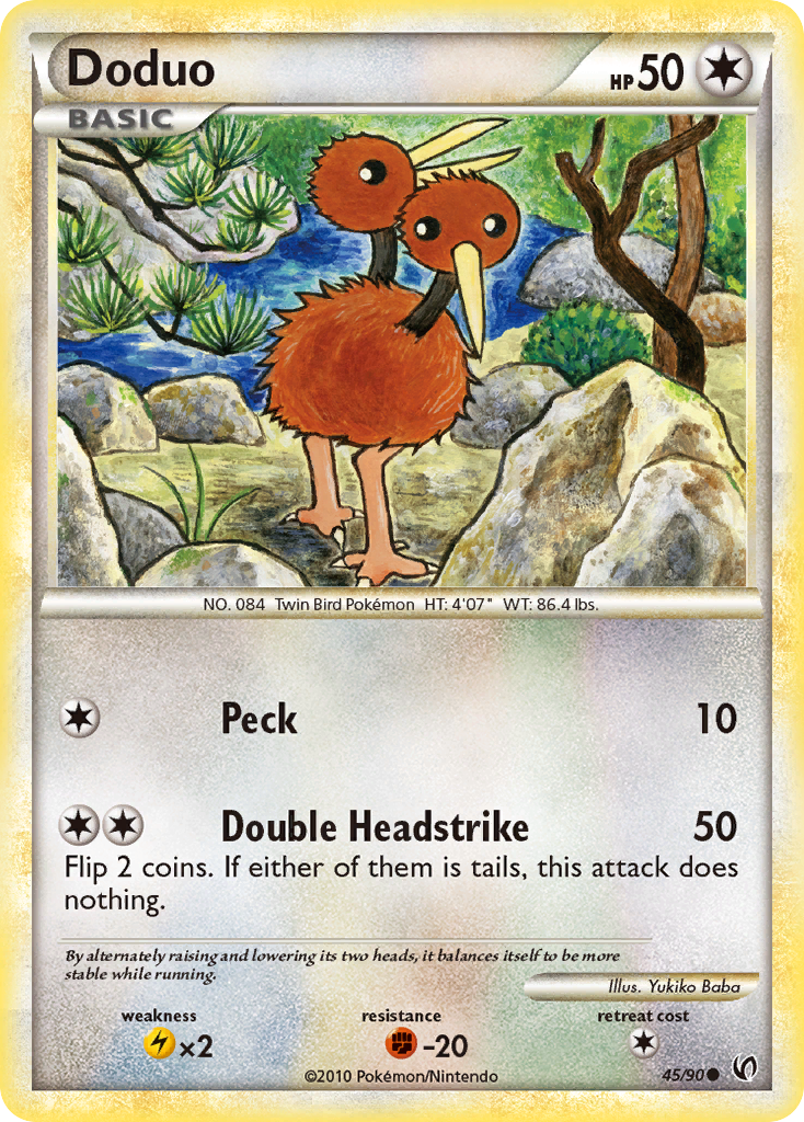 Doduo (45/90) [HeartGold & SoulSilver: Undaunted] | Gam3 Escape