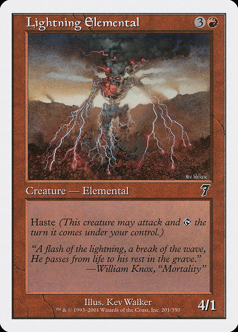 Lightning Elemental [Seventh Edition] | Gam3 Escape