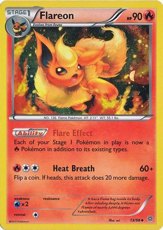 Flareon (13/98) (Cosmos Holo) [XY: Ancient Origins] | Gam3 Escape