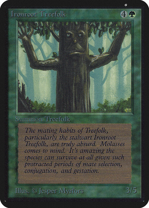 Ironroot Treefolk [Limited Edition Alpha] | Gam3 Escape
