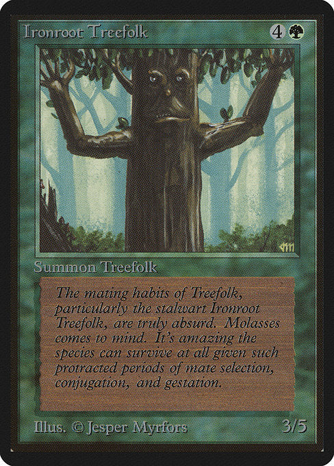 Ironroot Treefolk [Limited Edition Beta] | Gam3 Escape