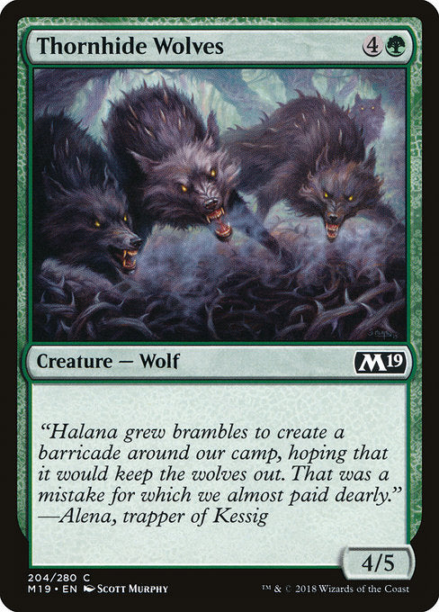 Thornhide Wolves [Core Set 2019] | Gam3 Escape