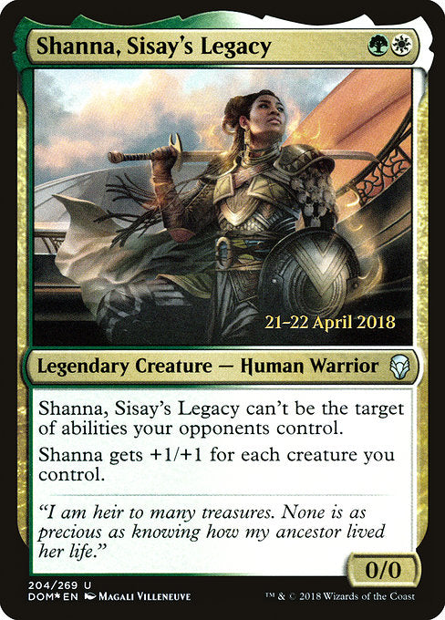 Shanna, Sisay's Legacy [Dominaria Promos] | Gam3 Escape